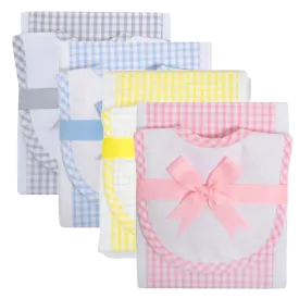 3M Bib/Burp Set - Gingham