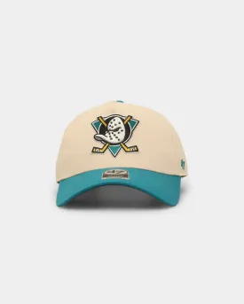 47 Brand Anaheim Ducks 'Off White/Team Logo' Replica MVP DT Snapback Natural