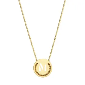 ABC's - M 18K Gold Plated Necklace