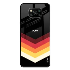 Abstract Arrow Pattern Glass Case For Poco X3