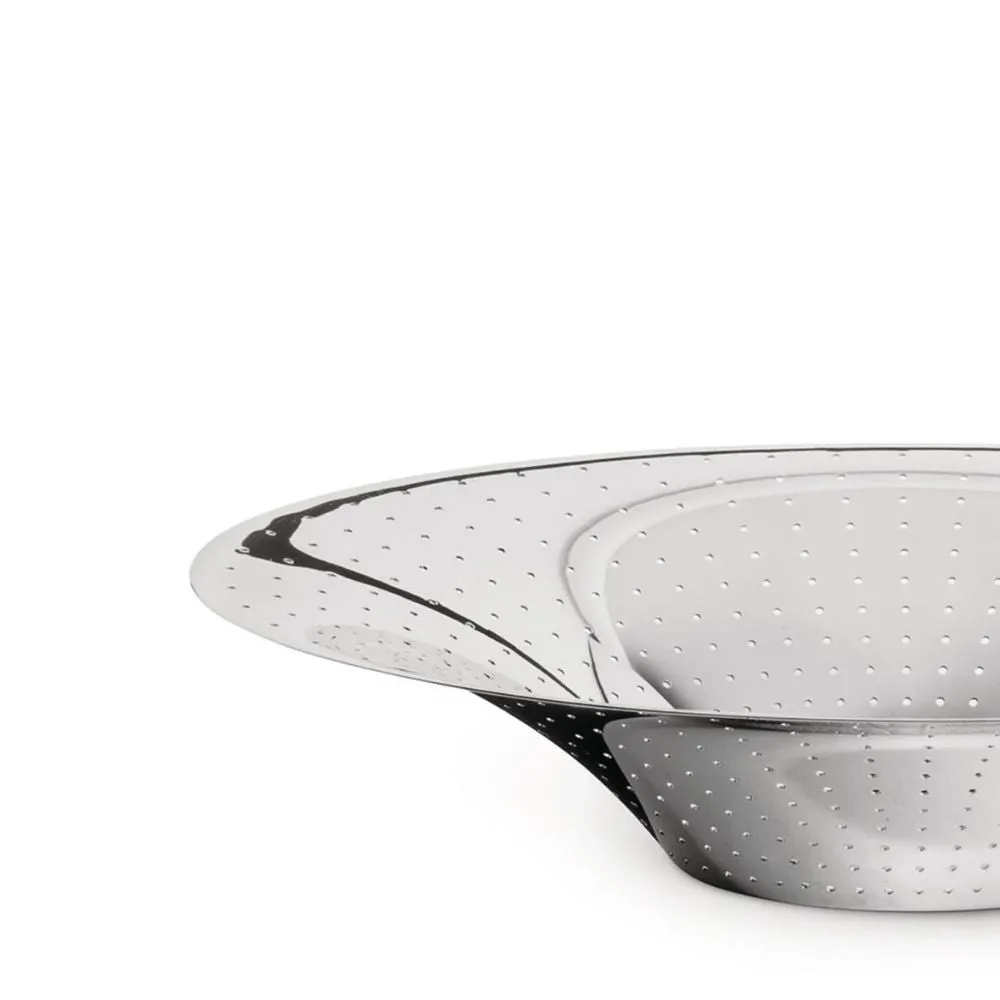 Alessi FA01 Amfitheatrof oval perforated bowl in steel