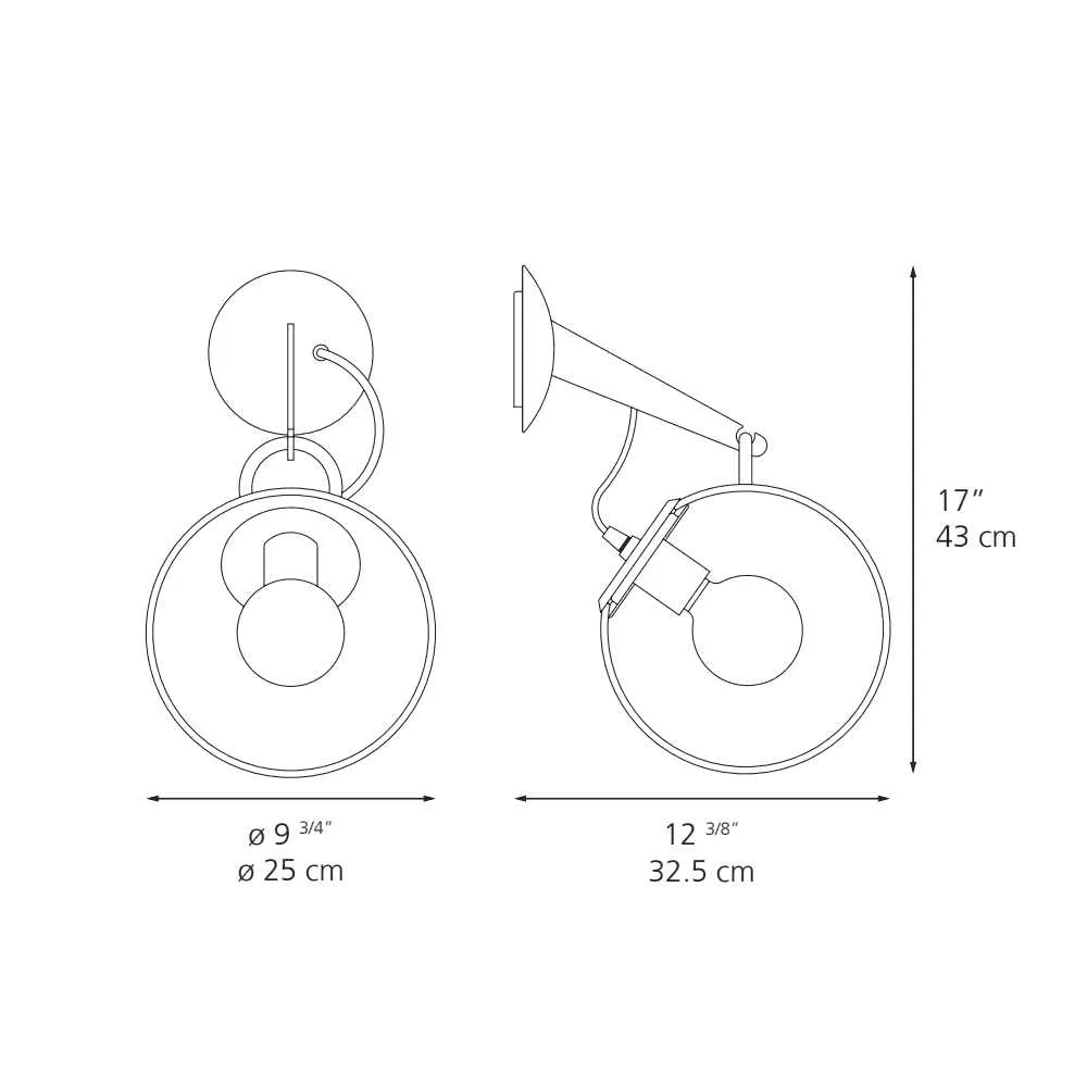 Artemide Miconos wall lamp