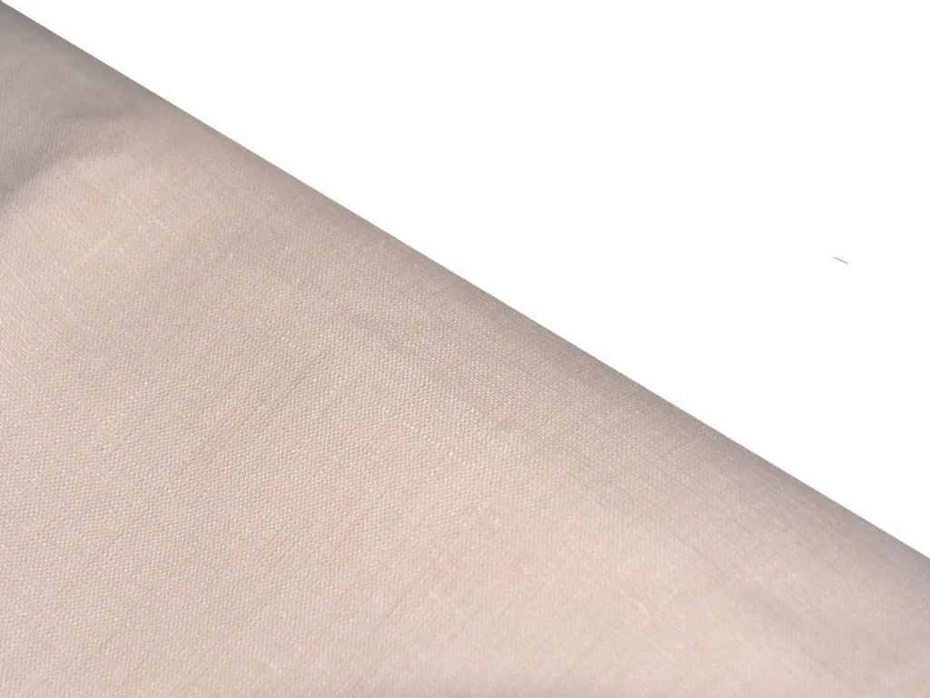 Baby Pink Pure Linen Fabric 60 Lea Shirting Fabric