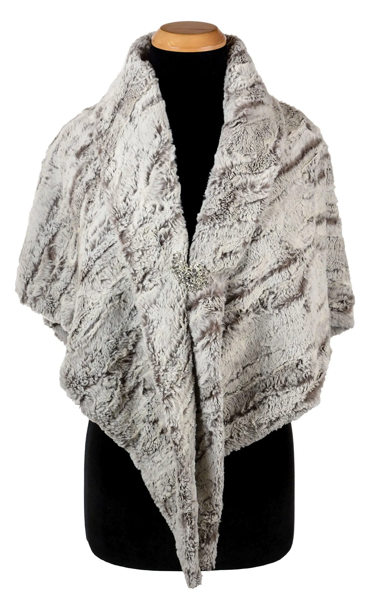 Bermuda Scarf - Luxury Faux Fur in Khaki (Only One Left!)