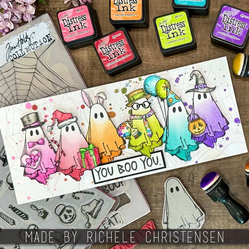 Boo Crazy Cling Stamp Set {Halloween} | Tim Holtz