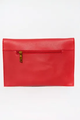 Candy Red Statement Wristlet Bag