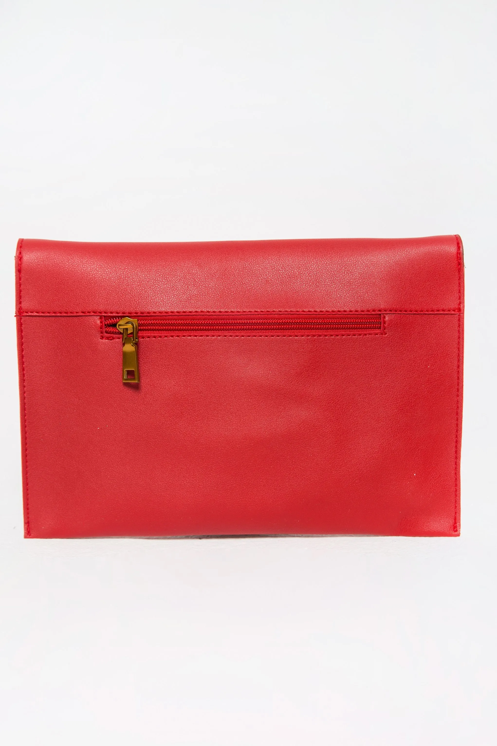 Candy Red Statement Wristlet Bag