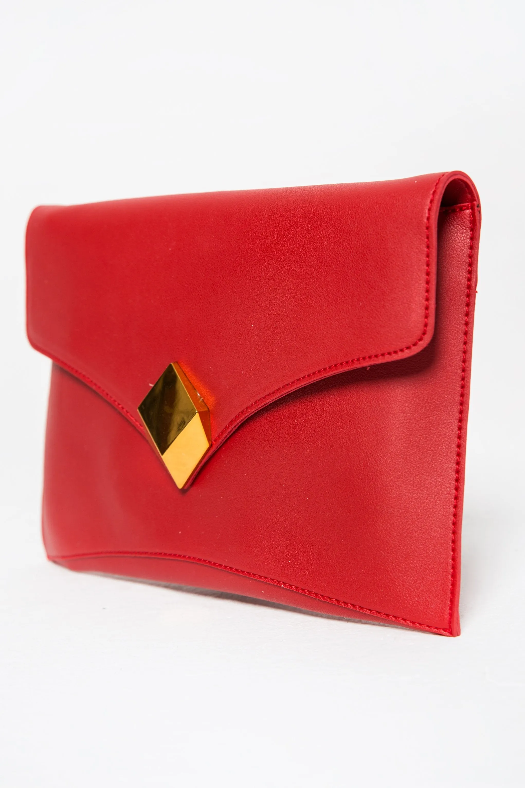 Candy Red Statement Wristlet Bag