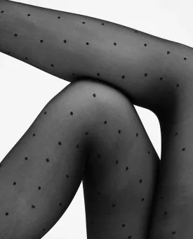 DORIS Dots Tights Black