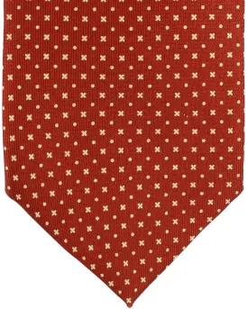 E. Marinella Tie Brown Geometric Design