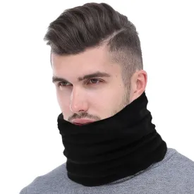 Fashion Men Winter Scarf Ring Women Knitted Scarves For Men Neck Shawl Snood Warp Collar Warm Male Soft Fleece Scarves