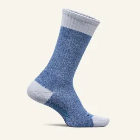 Feetures Men’s Everyday Max Cushion Cozy Marl Crew - Blue