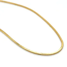 Golden Square Snake Necklace