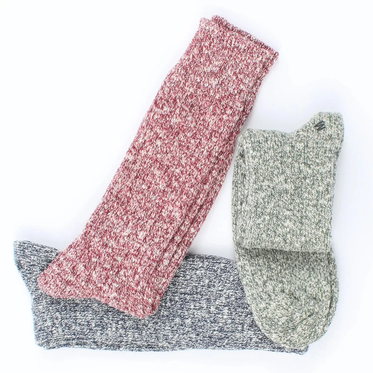 Men's Pure Cotton Marl Boot Socks