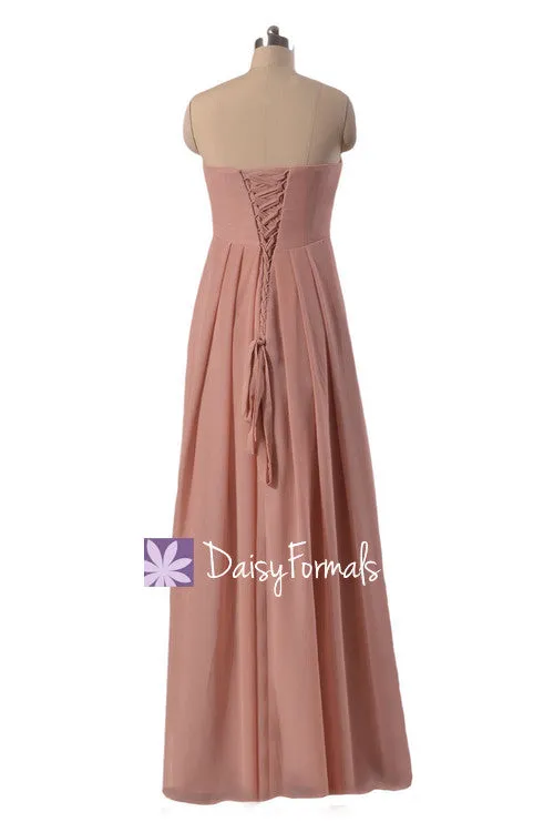 Perfect Beach Wedding Party Dress Floor Length Formal Dress w/Empire waist (BM4046L)