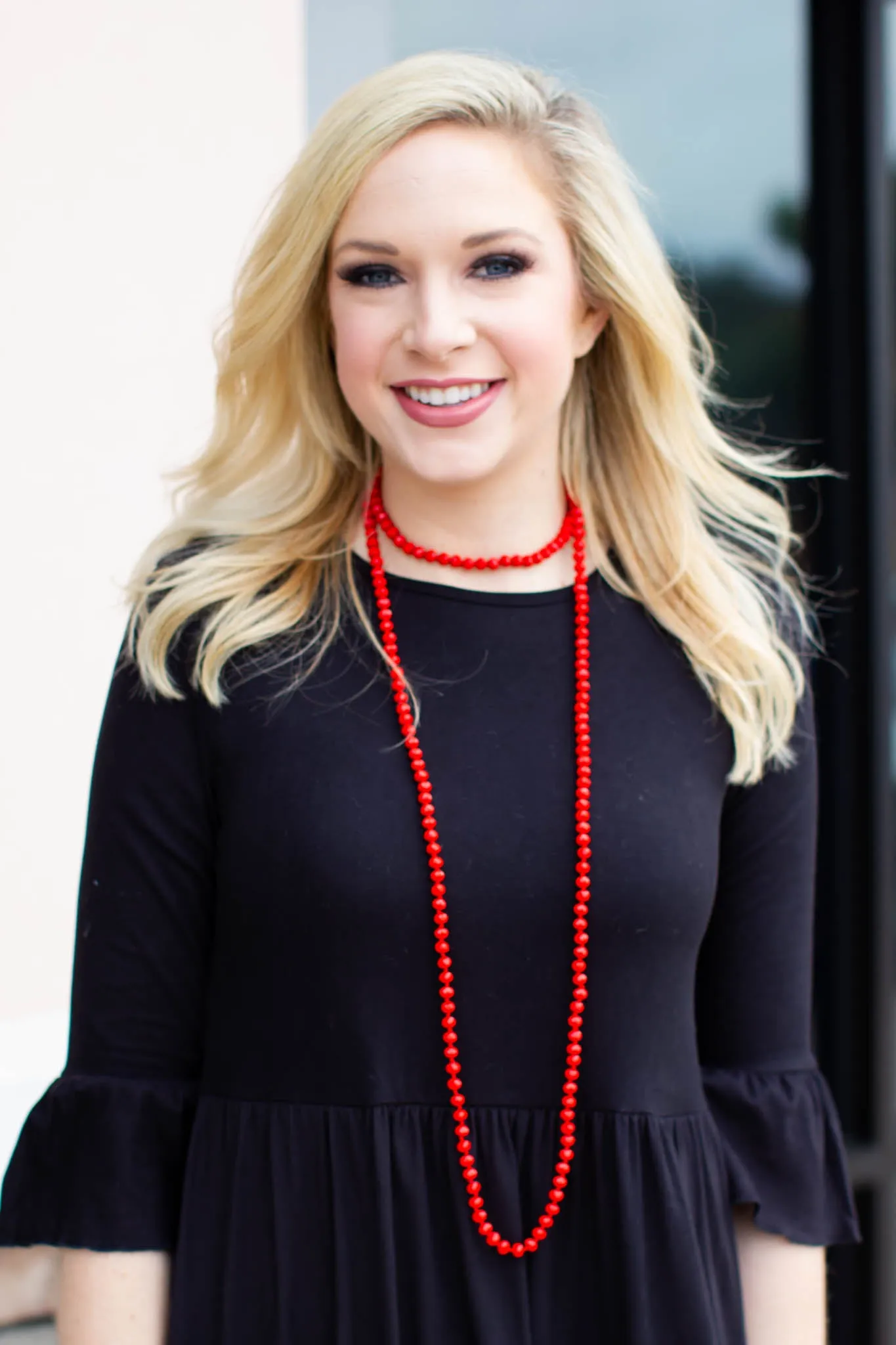 Red Beaded Necklace