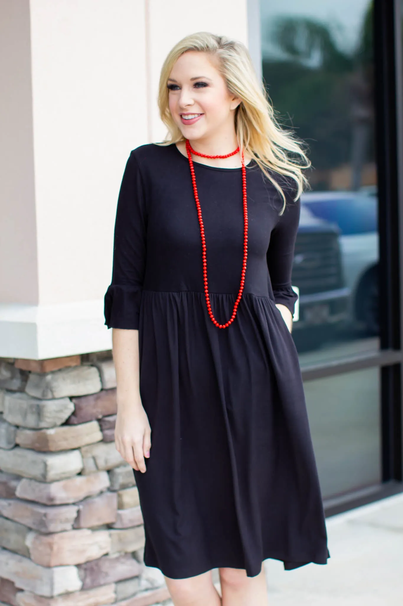 Red Beaded Necklace