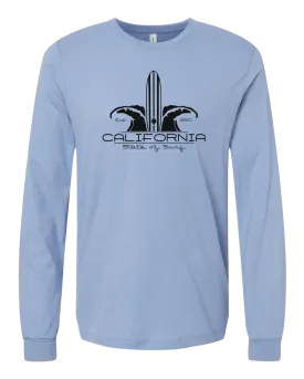 State of Surf Mens Long Sleeve - Lavender Blue