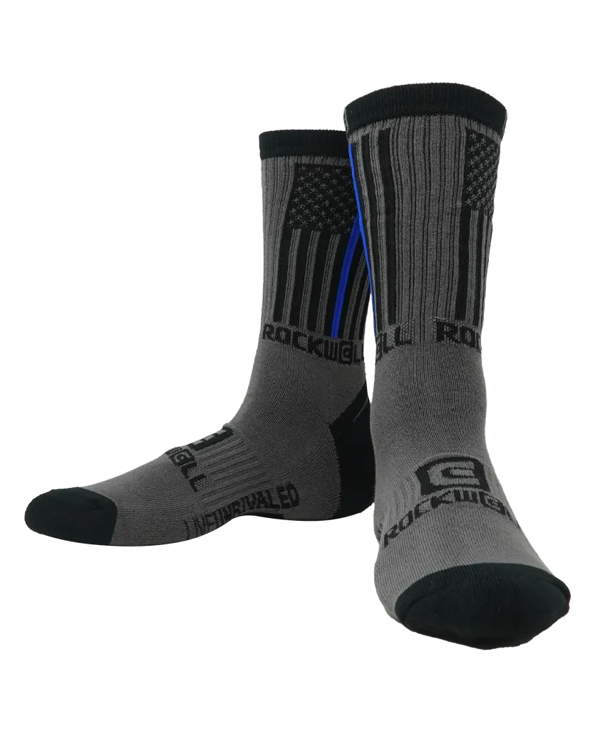 Thin Blue Line Flag Socks