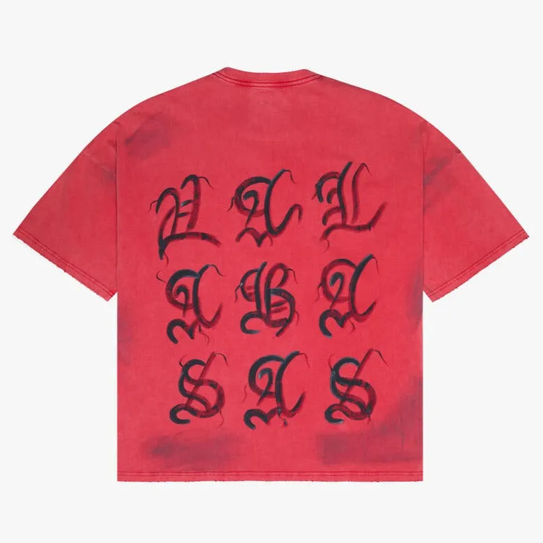 VLBS Inked Elegance Tee - VINTAGE RED